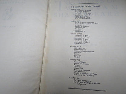 The Works of William Shakespeare In Six Volumes 1934 - Vintage Set of Books book image 6