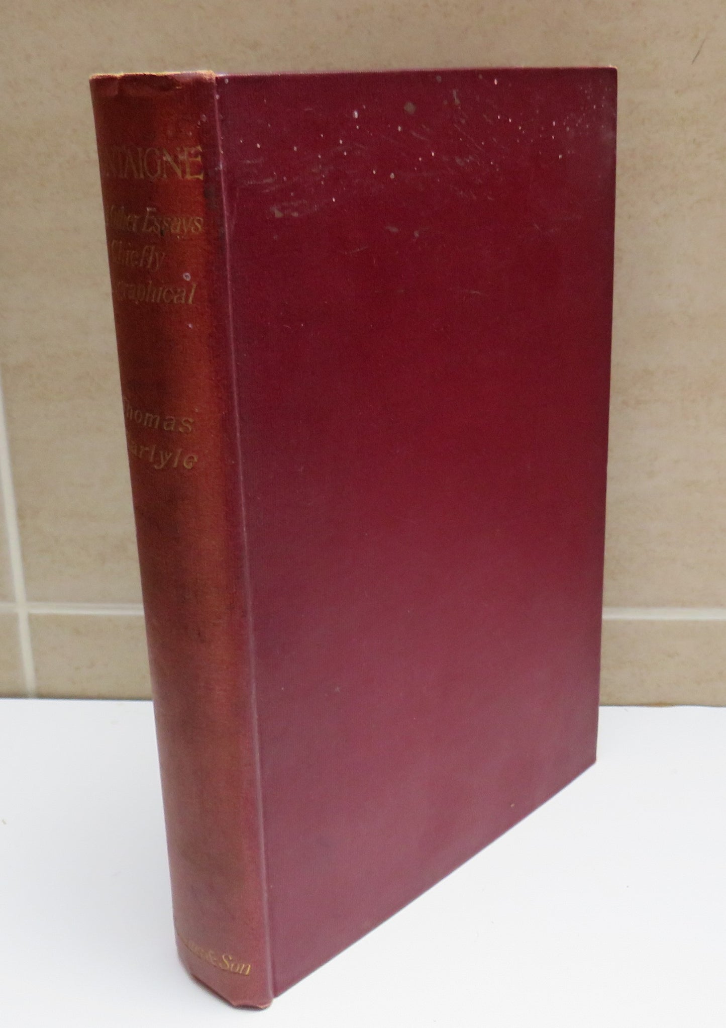 Montaigne and Other Essays, Chiefly Biographical by Thomas Carlyle,  1897