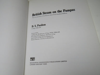British Steam On The Pampas The Locomotives of the Buenos Aires Great Southern Railway By D.S. Purdo book image 3