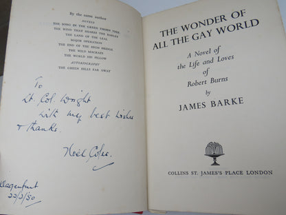 The Wonder of All The Gay World A Novel of The Life and Loves of Robert Burns By James Barke book image 3