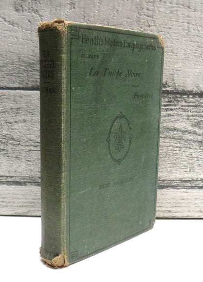 La Tulipe Noire Par Alexandre Dumas Vintage French Book book front cover