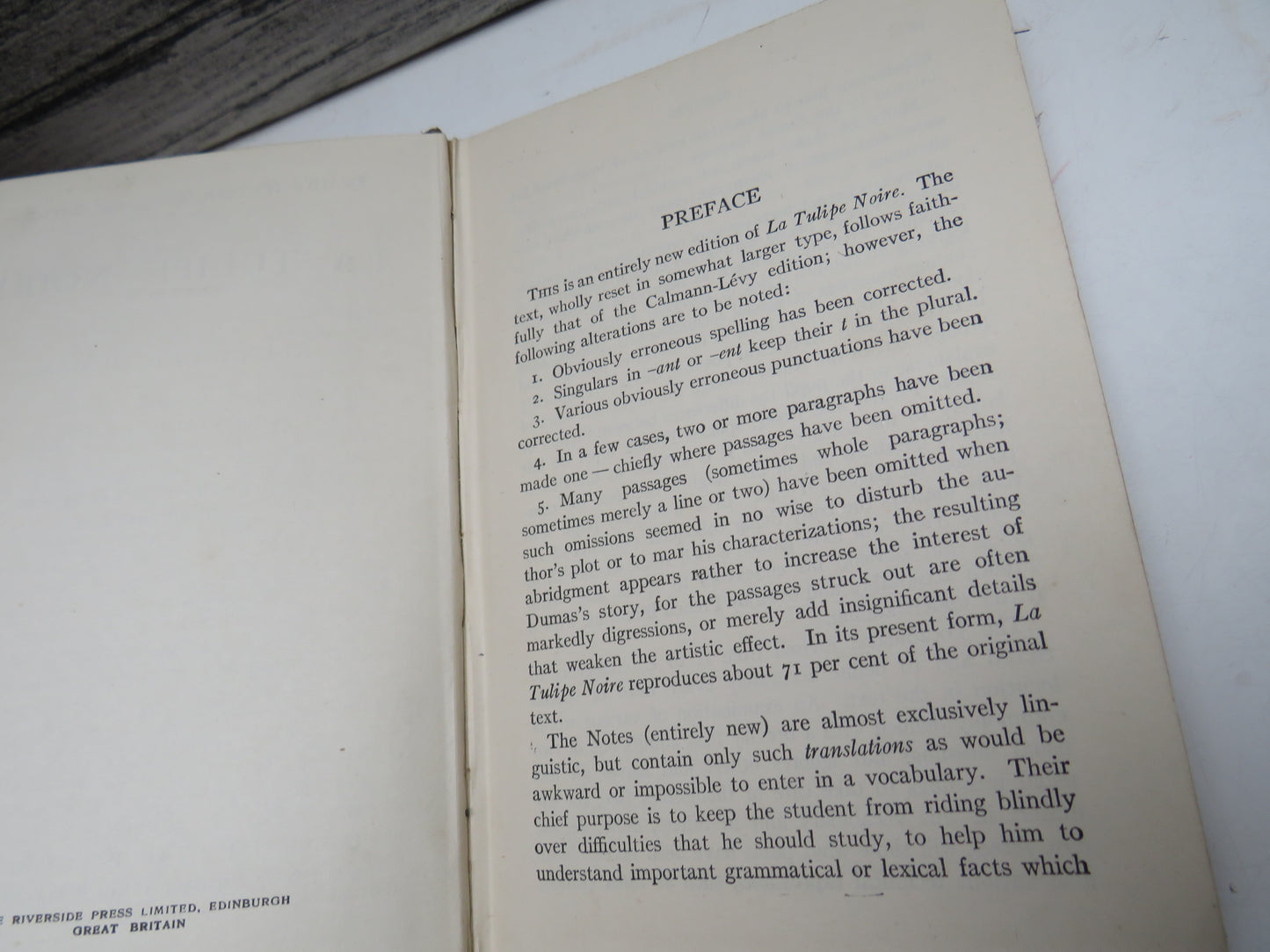 La Tulipe Noire Par Alexandre Dumas Vintage French Book