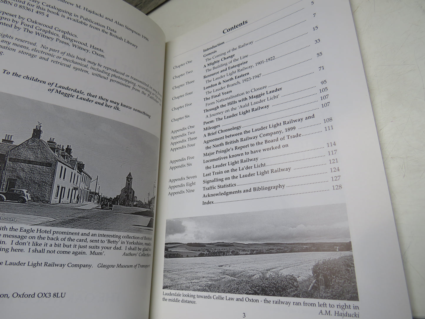 The Lauder Light Railway By Andrew M. Hajducki and Alan Simpson 1996