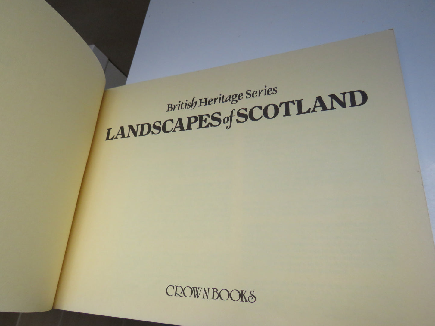 Landscapes of Scotland, British Heritage Series , 1985