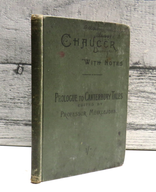 Chaucer The Prologue To The Canterbury Tales By J. M. D. Meiklejohn 1902