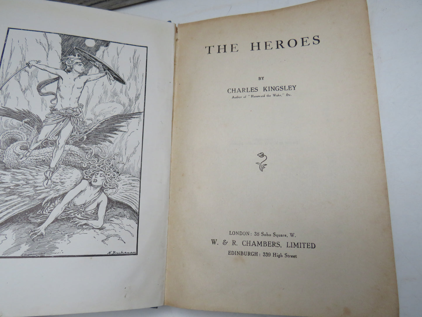 The Heroes By Charles Kingsley Vintage Book