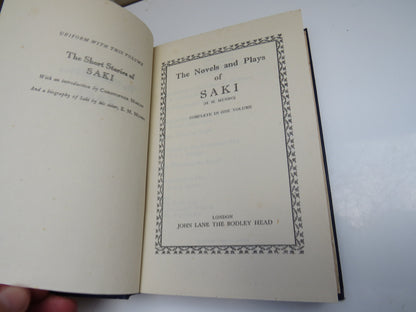 The Novels and Plays of Saki (H. H. Munro) Complete in One Volume, 1941 book image 4