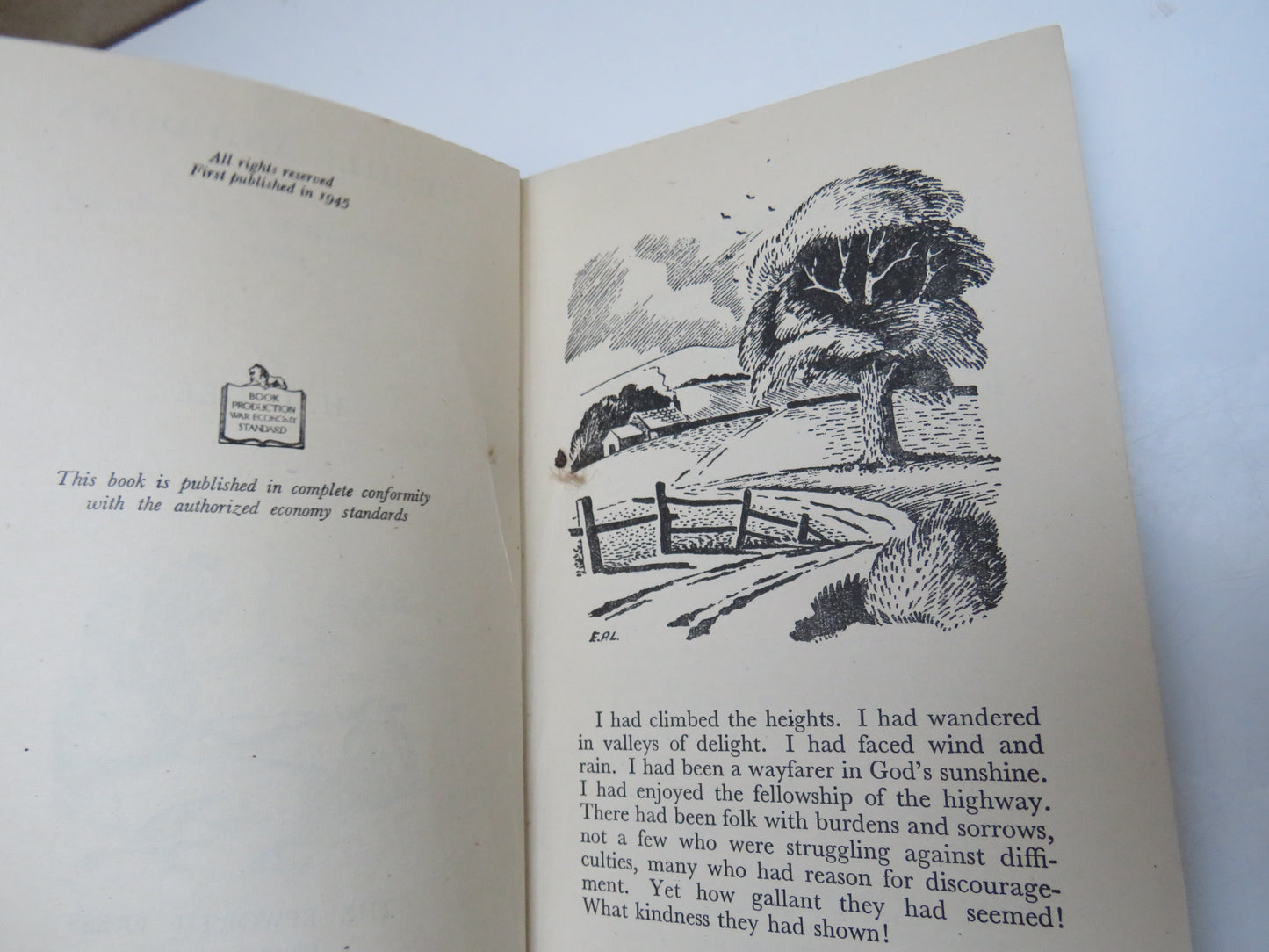 Up Hill and Down A Springtime Pilgrimage In Sunshine and Shower By H.L. Gee 1945