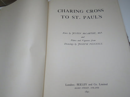 Charing Cross to St. Pauls, Justin McCarthy & Joseph Pennell, 1891 book image 3