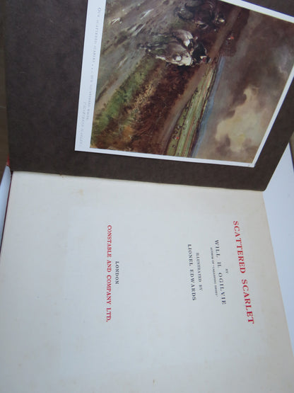 Scattered Scarlet By Will H. Ogilvie Illustrated By Lionel Edwards 1928 book image 5