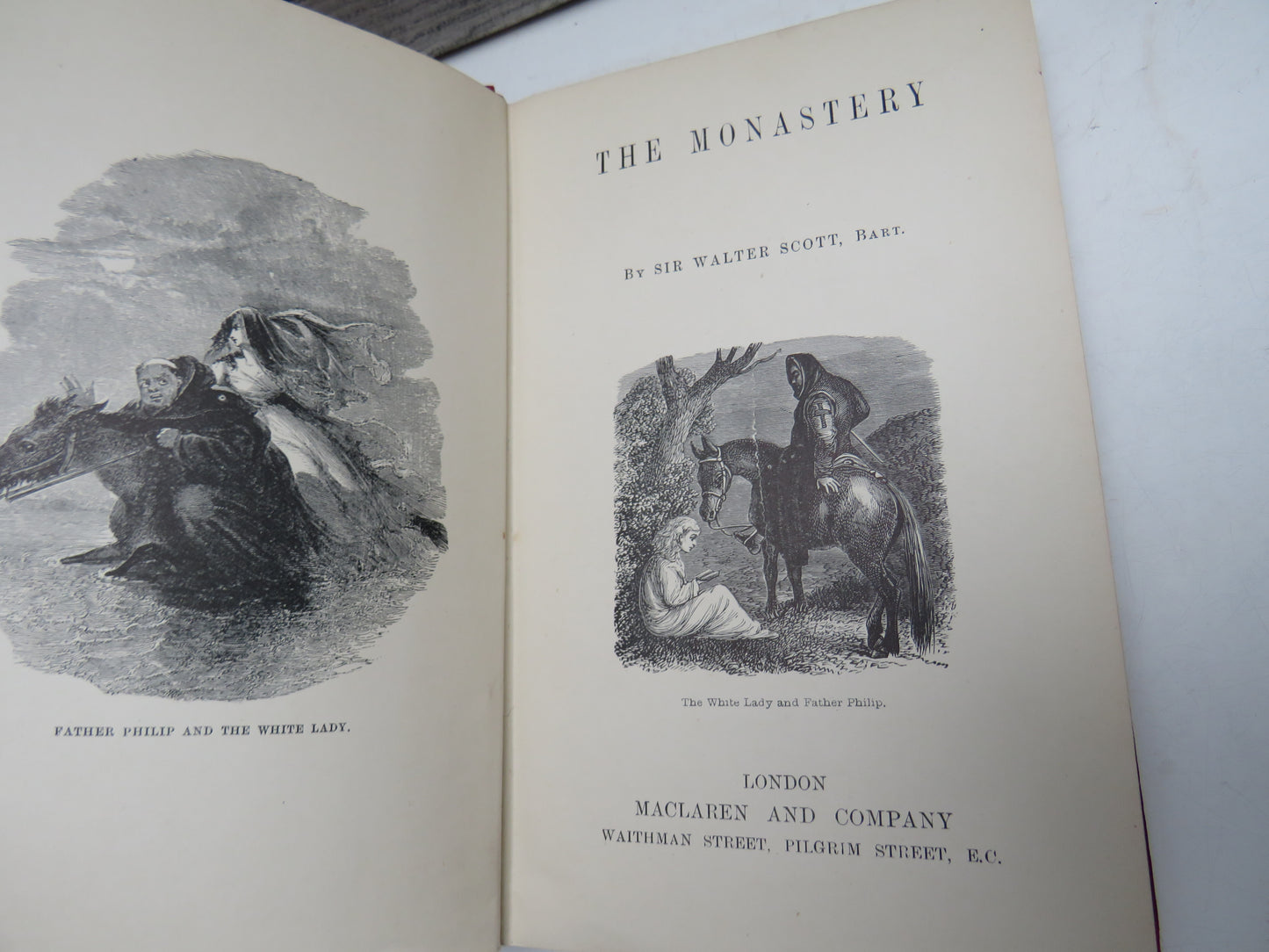 The Monastery By Sir Walter Scott Vintage Book
