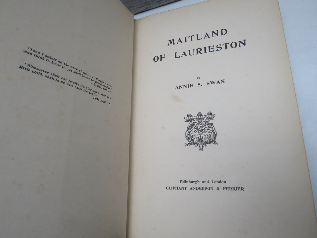 Maitland of Laurieston By Annie S. Swan