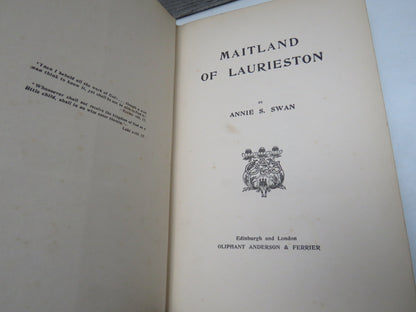 Maitland of Laurieston By Annie S. Swan