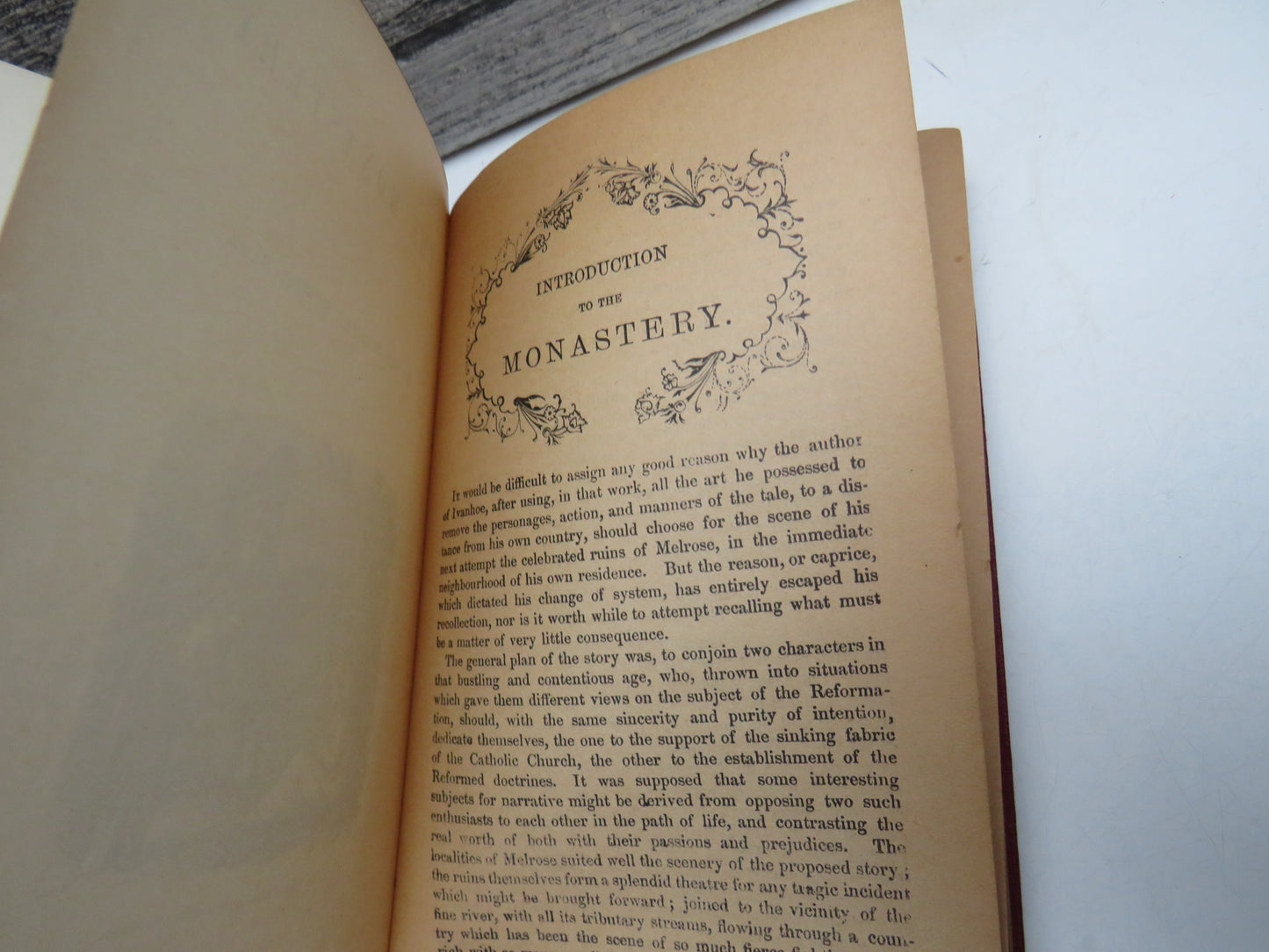 The Monastery By Sir Walter Scott Vintage Book