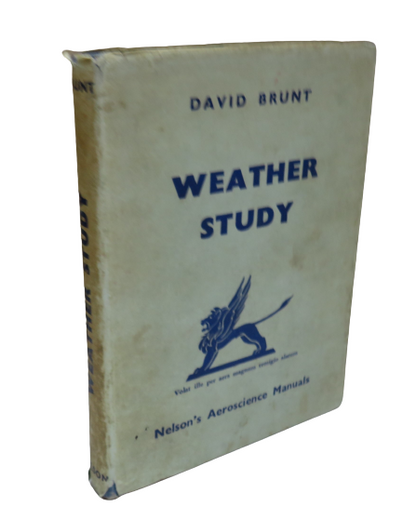 Weather Study by David Brunt, 1942 book front cover