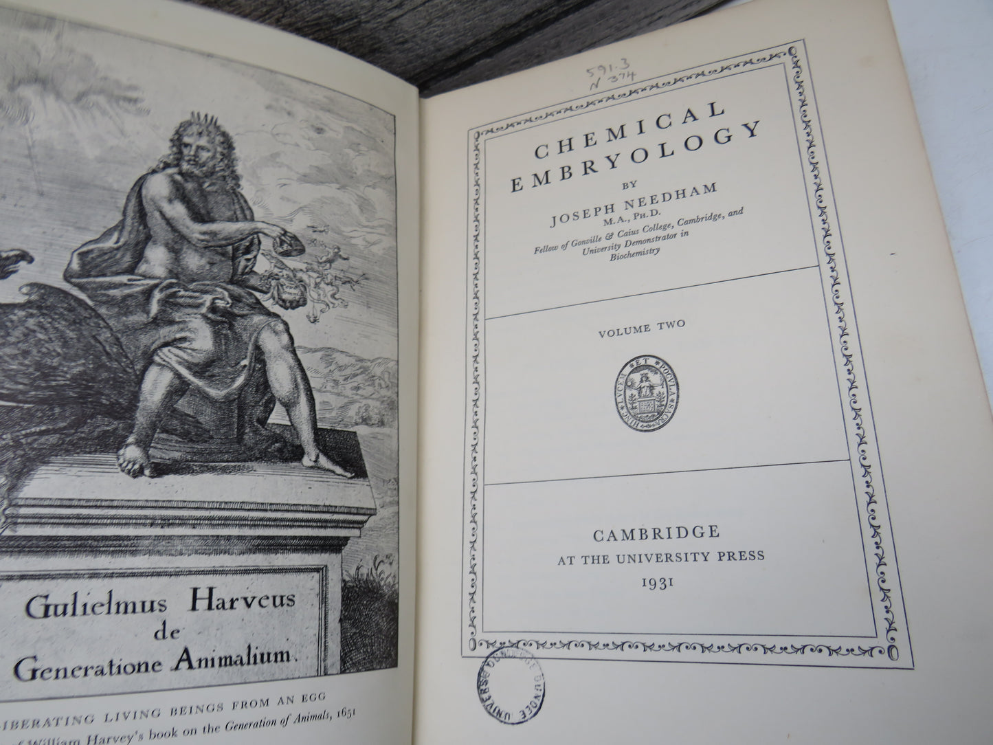 Chemical Embryology by Joseph Needham, 1931, Volume II