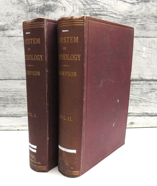 A System of Psychology by Daniel Greenleaf Thompson, 1884, 2 Volume Set