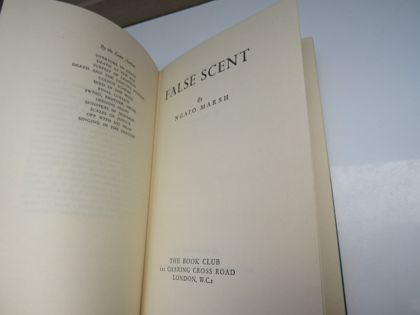 False Scent By Ngaio Marsh 1961