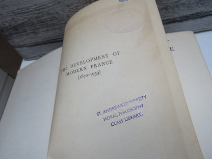 The Development of Modern France (1870-1939) by D. W. Brogan, 1940 book image 3
