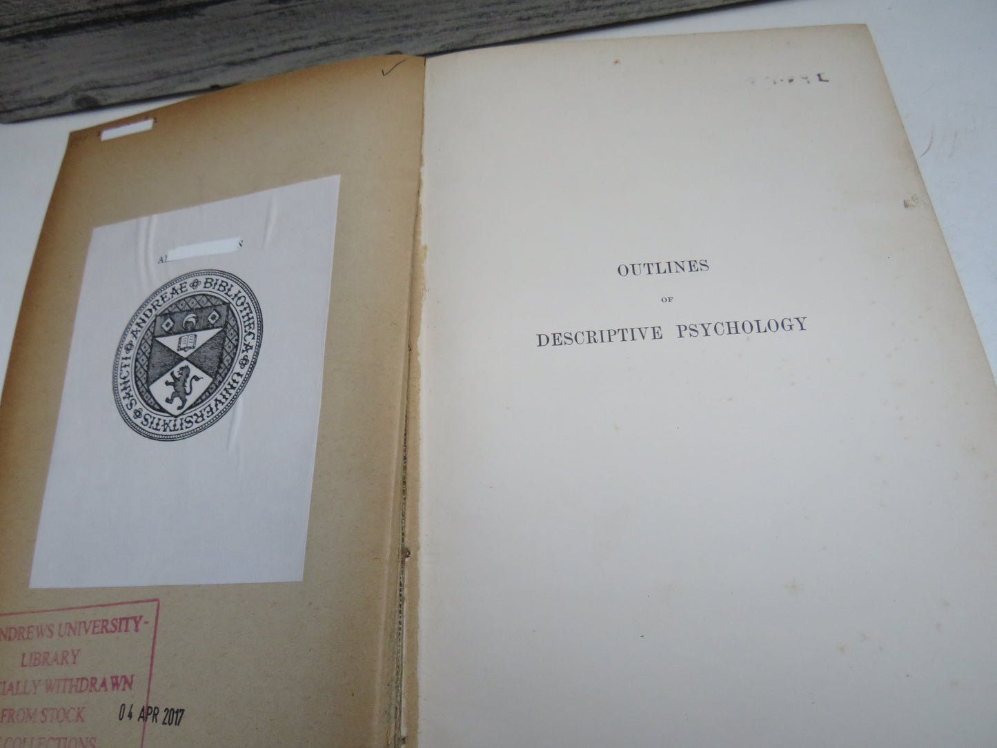 Outlines of Descriptive Psychology, A Text-book of Mental Science for Colleges and Normal Schools by George Trumbull Ladd, 1898