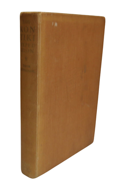 The Kon-Tiki Expedition by Raft Across the South Seas, by Thor Heyerdahl, 1951 book front cover