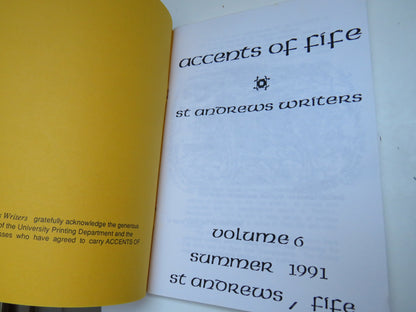 Accents of Fife Stories and Poems of the East Neuk by St Andrews Writers Volume 6 1991 book image 2