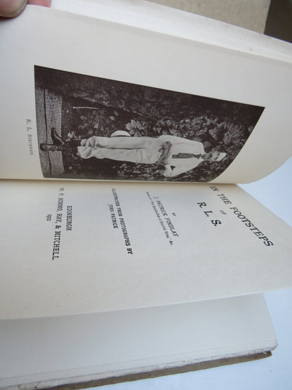In The Footsteps of R. L. S. By J. Patrick Findlay 1911 Antique Book book image 3