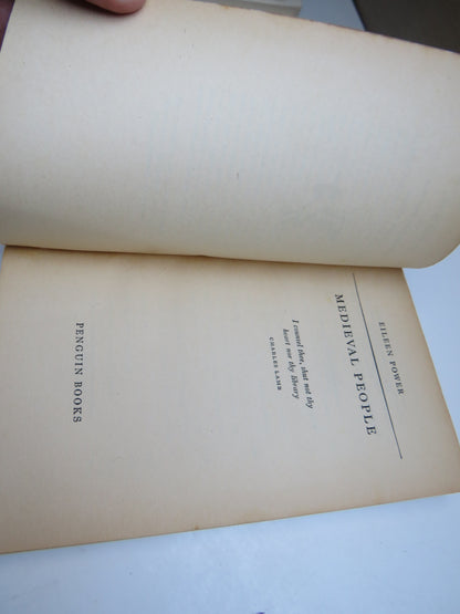 Medieval People By Eileen Power 1954 A Pelican Book - Vintage book image 2