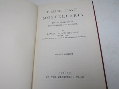 T. Macci Plavti Mostellaria Edited With Notes Explanatory and Critical By Edward A. Sonnenschein 195 book image 4