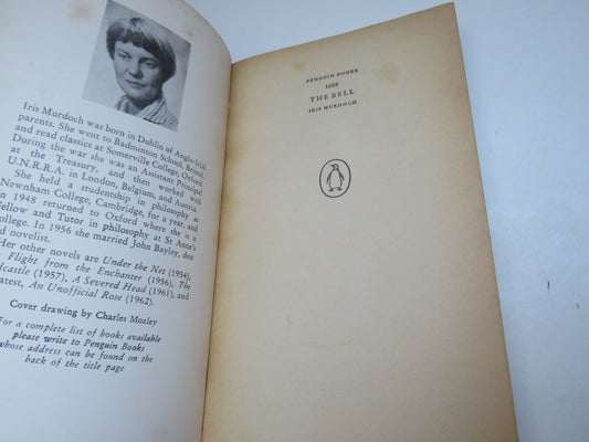 The Bell By Iris Murdoch 1963 Penguin Books Vintage Book