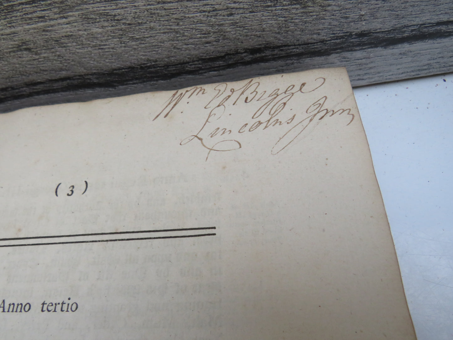 Anno Regni Georgii III. Regis Magna Britannia, Francia & Hibernia Tertio 1762