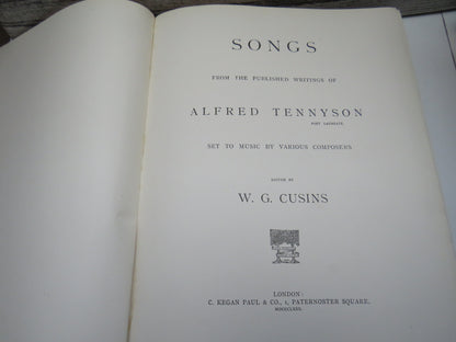 Songs From The Published Writings of Alfred Tennyson Poet Laureate Set To Music By Various Composers book image 4