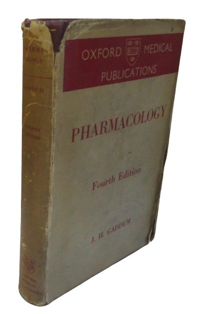 Pharmacology By J.H. Gaddum 1953 book front cover