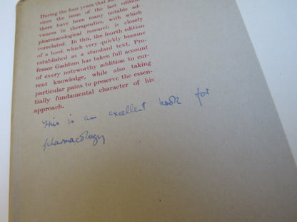 Pharmacology By J.H. Gaddum 1953 book image 5