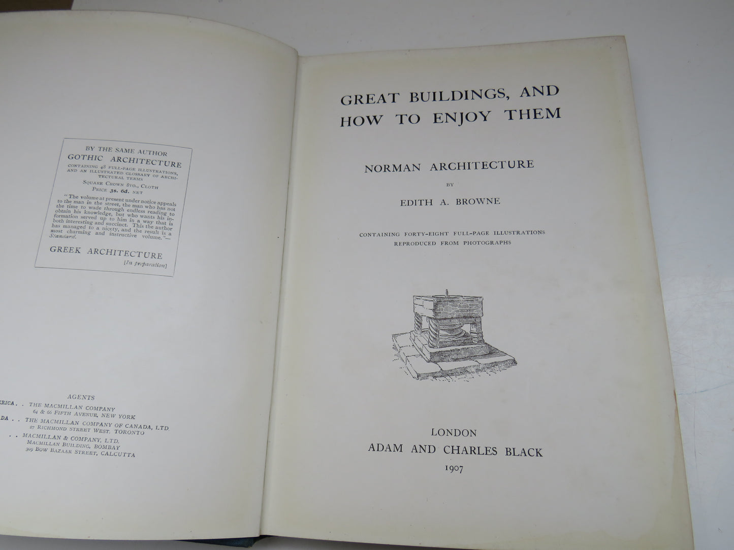 Great Buildings, and How To Enjoy Them Norman Architecture By Edith A. Browne 1907