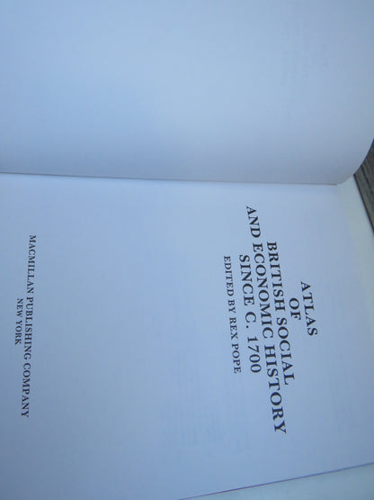 Atlas of British Social History and Economic History Since C. 1700 Edited By Rex Pope 1989 book image 4