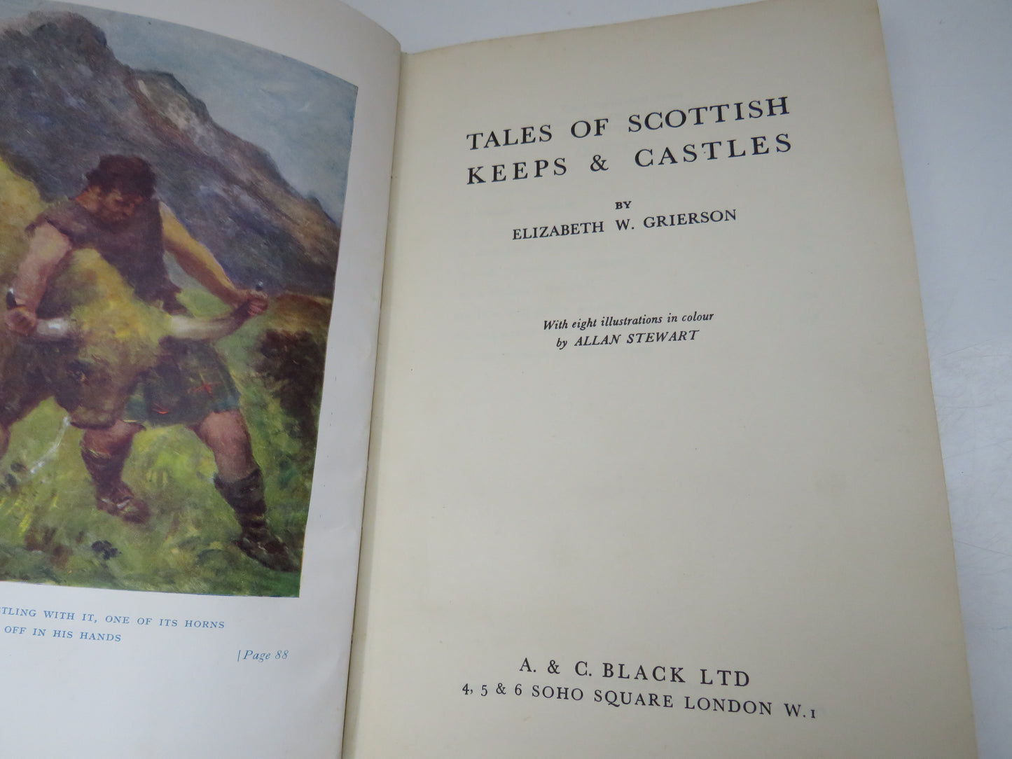 Tales of Scottish Keeps & Castles By Elizabeth W. Grierson 1955