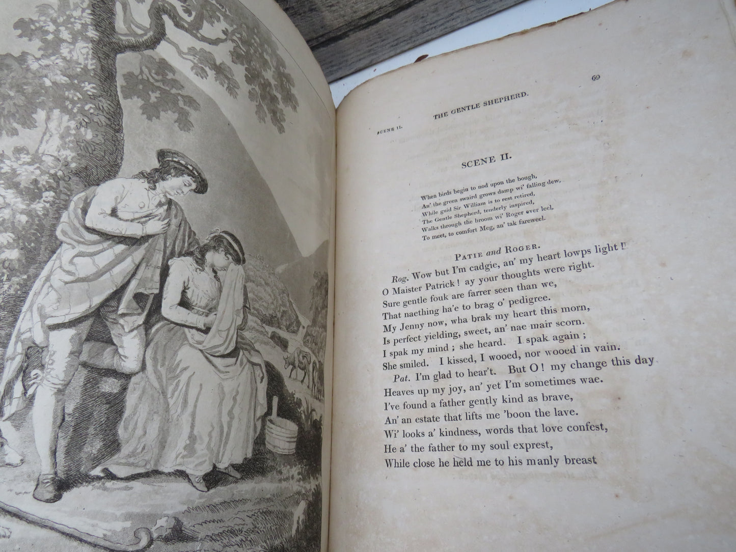 The Gentle Shepherd A Pastoral Comedy By Allan Ramsay 1808