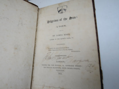 The Pilgrims of the Sun; A Poem. By James Hogg 1815