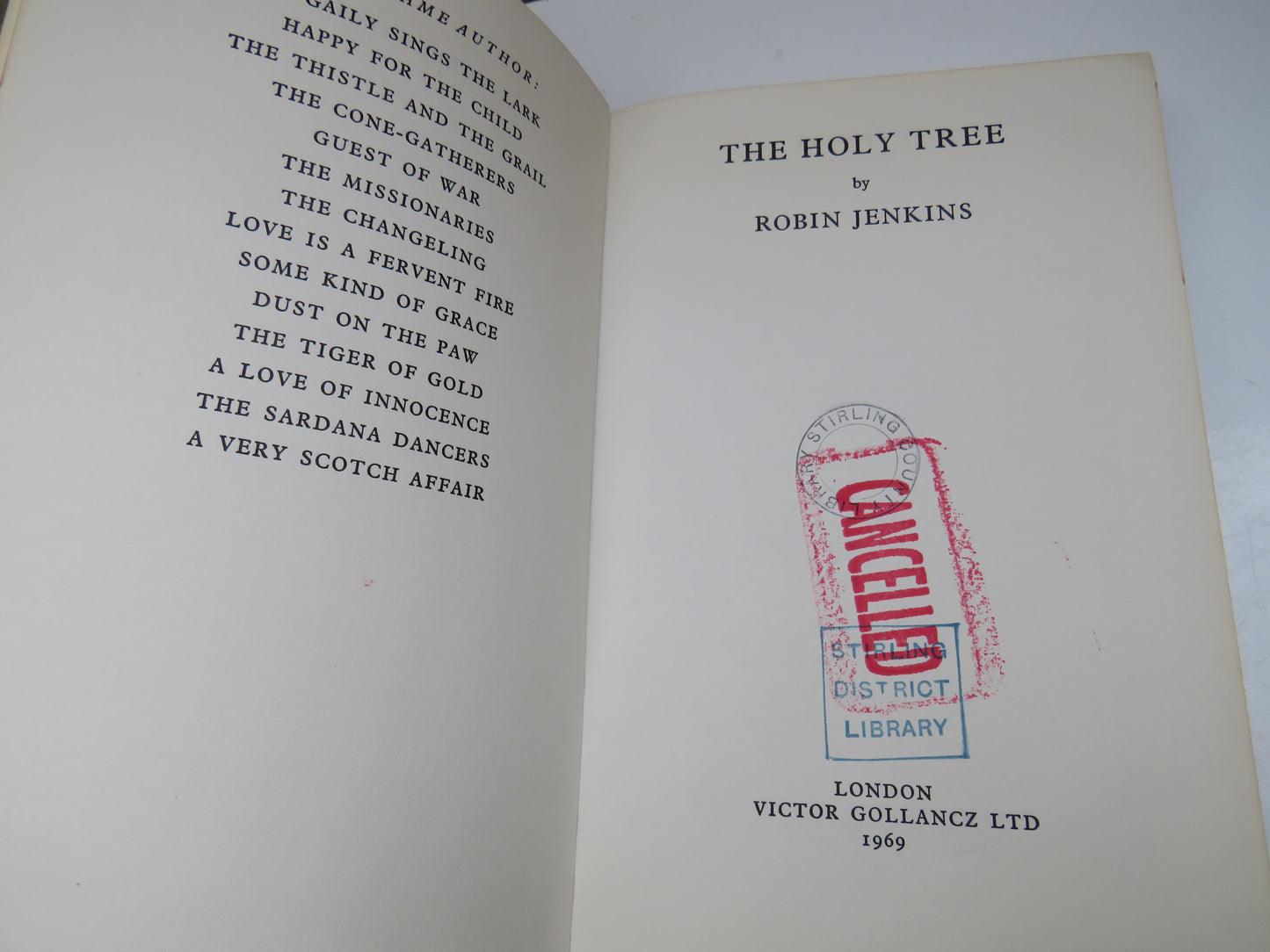 The Holy Tree By Robin Jenkins 1969