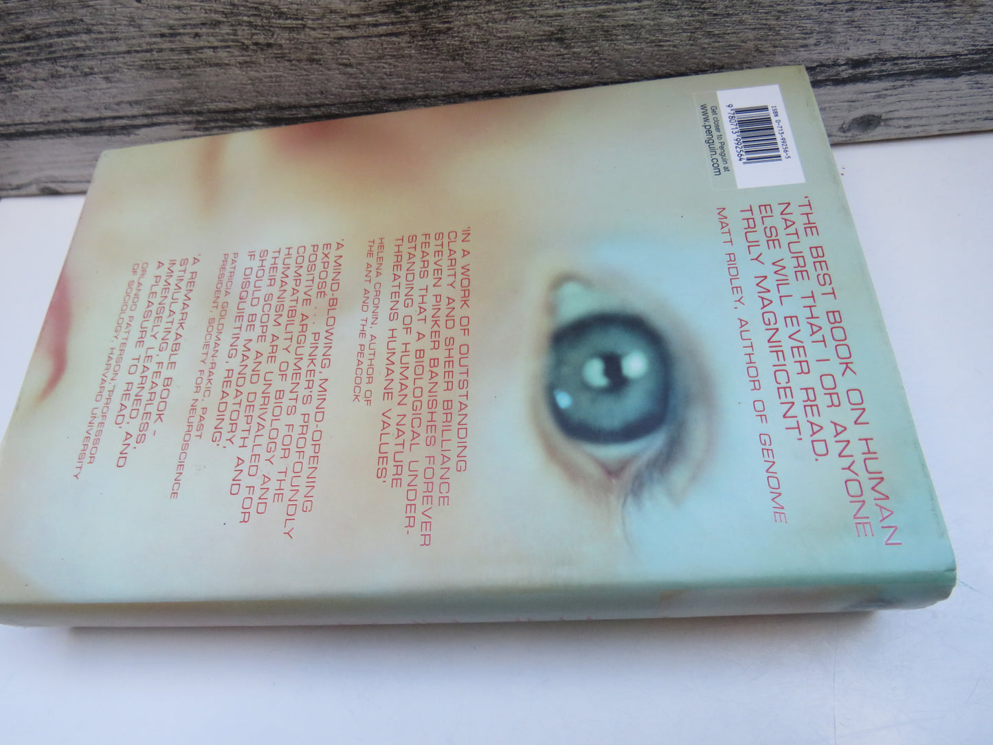 The Blank Slate The Modern Denial of Human Nature By Steven Pinker 2002 1st Edition