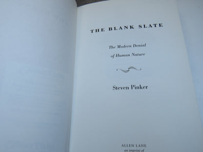 The Blank Slate The Modern Denial of Human Nature By Steven Pinker 2002 1st Edition book image 4