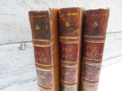 Rob Roy By Sir Walter Scott 1818 2nd Edition 3 Volume Set