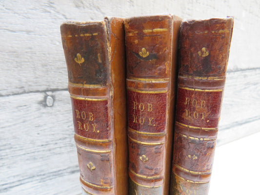 Rob Roy By Sir Walter Scott 1818 2nd Edition 3 Volume Set
