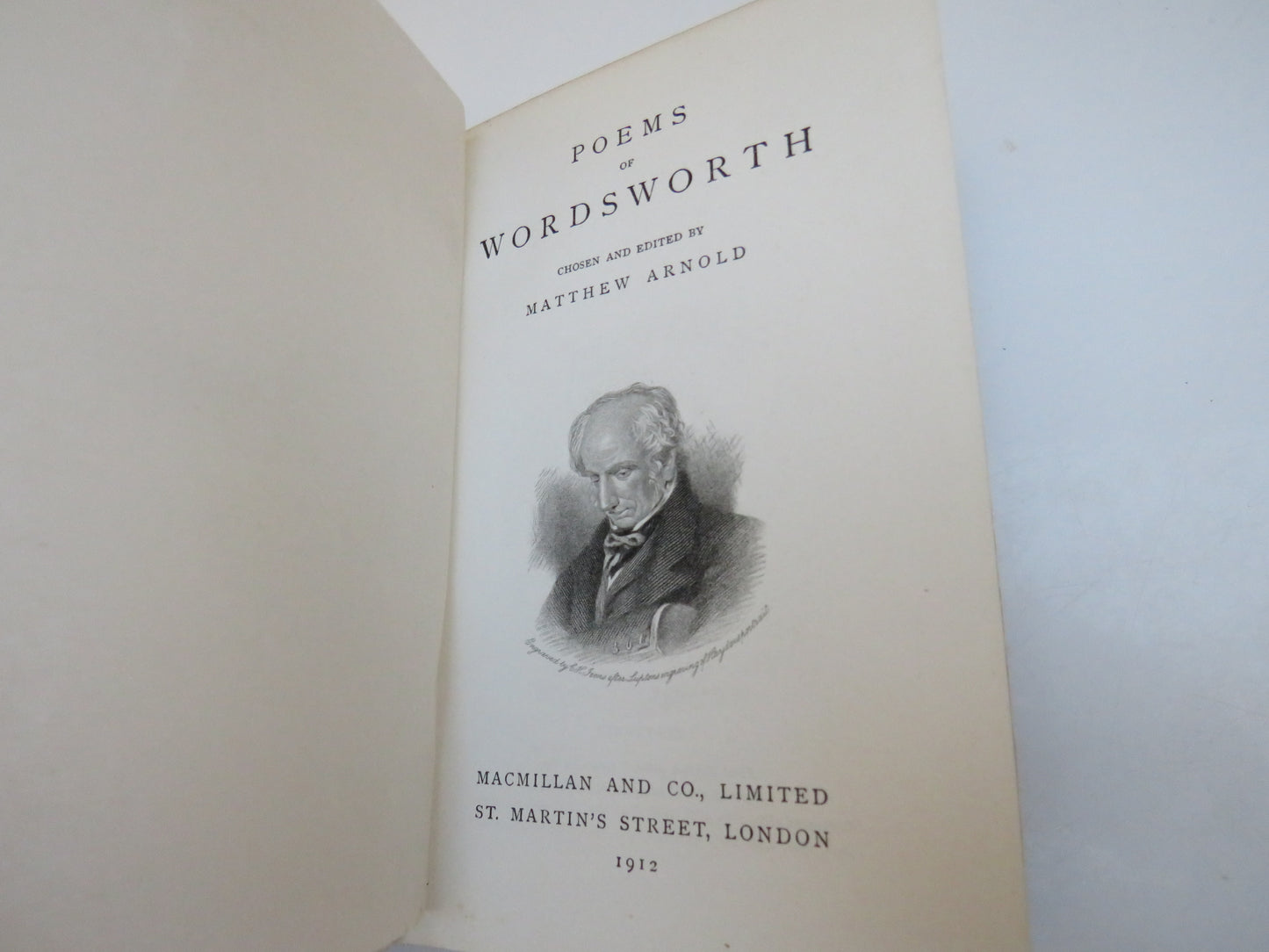 Poems of Wordsworth Chosen and Edited By Matthew Arnold 1912