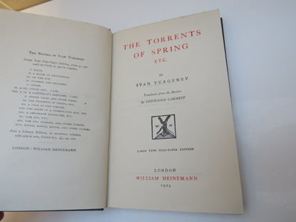 The Torrents of Spring Etc By Ivan Turgenev 1924 book image 4