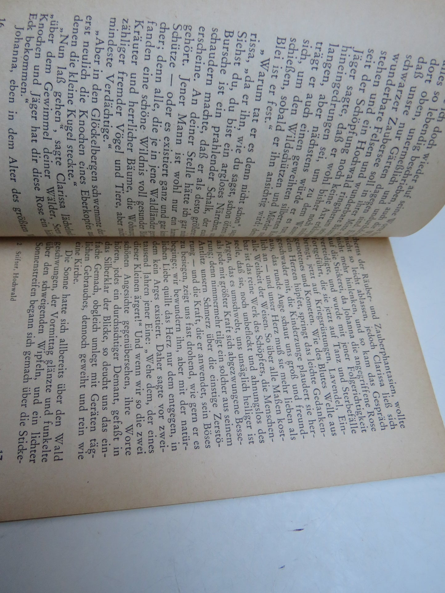 Der Hochwald Erzahlung By Adalbert Stifter 1956