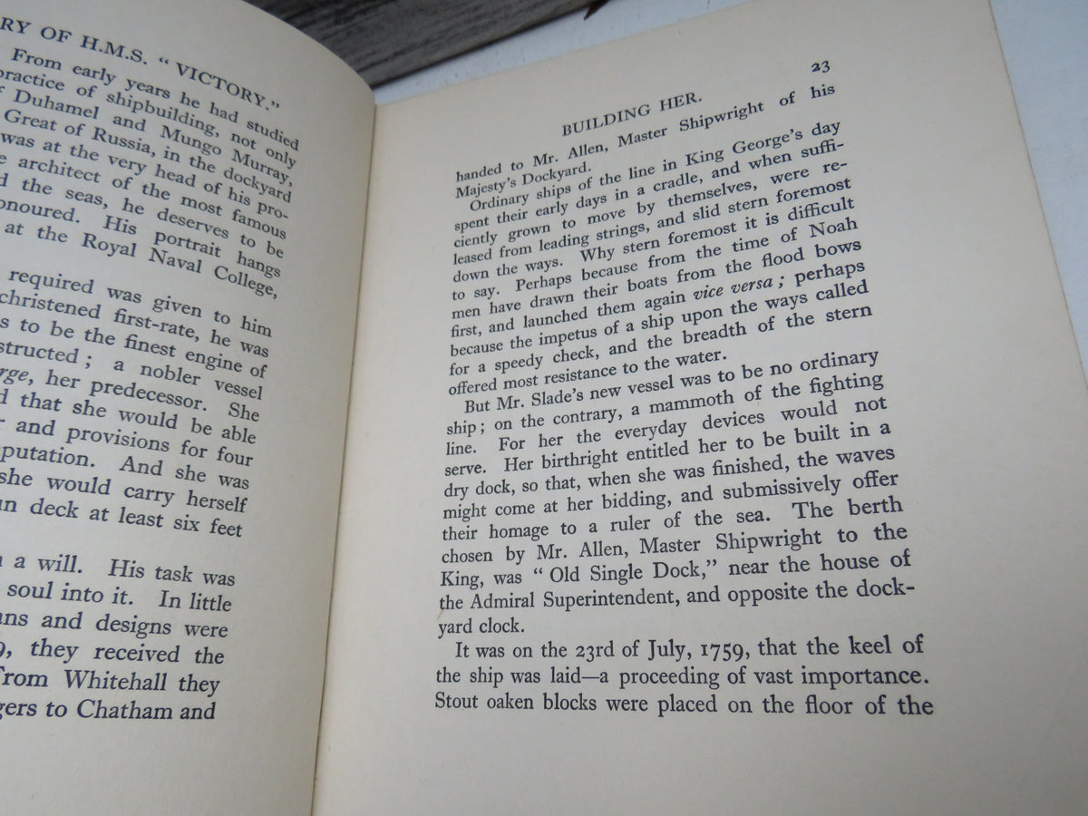 The Story of H.M.S. "Victory" BY Geoffrey Callender