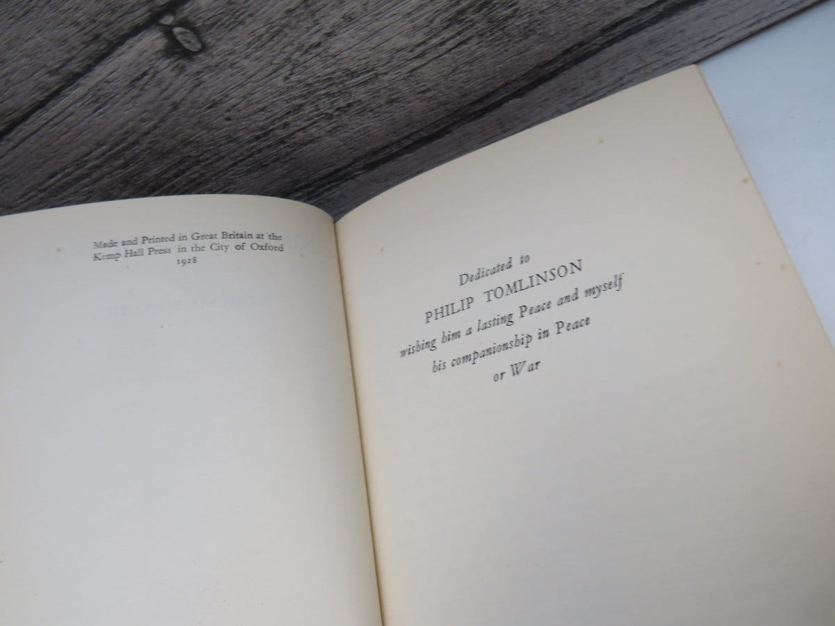 Undertones of War By Edmund Blunden 1928