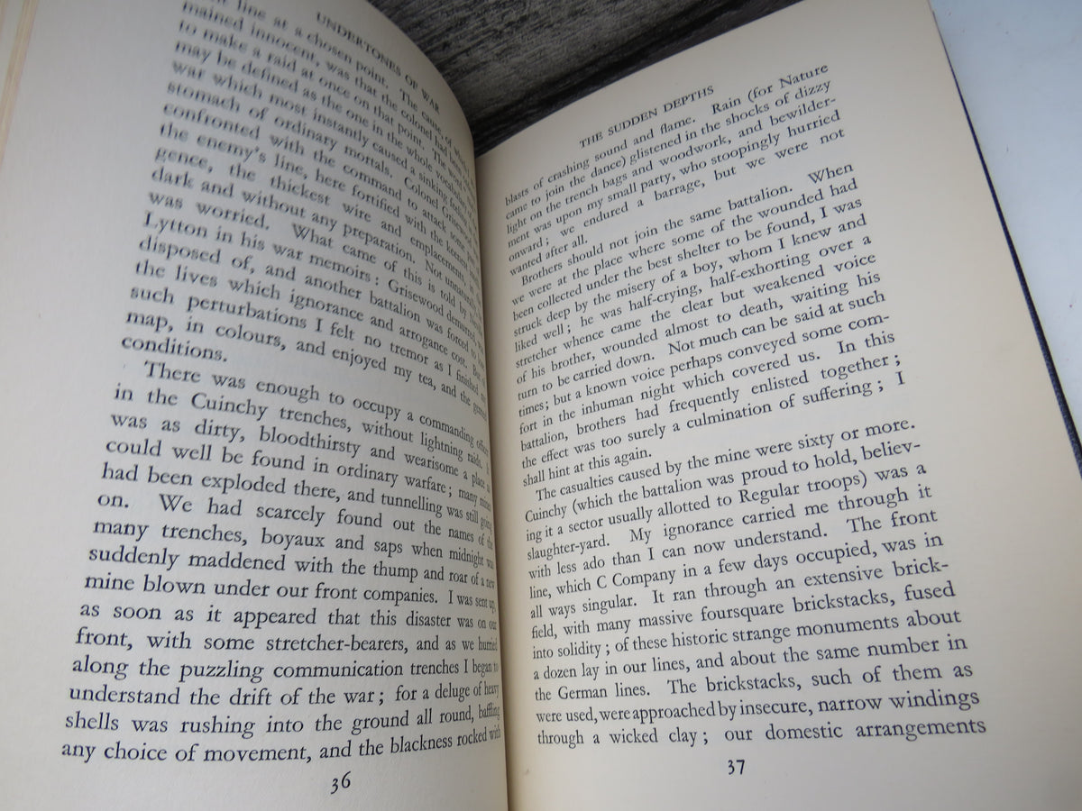 Undertones of War By Edmund Blunden 1928
